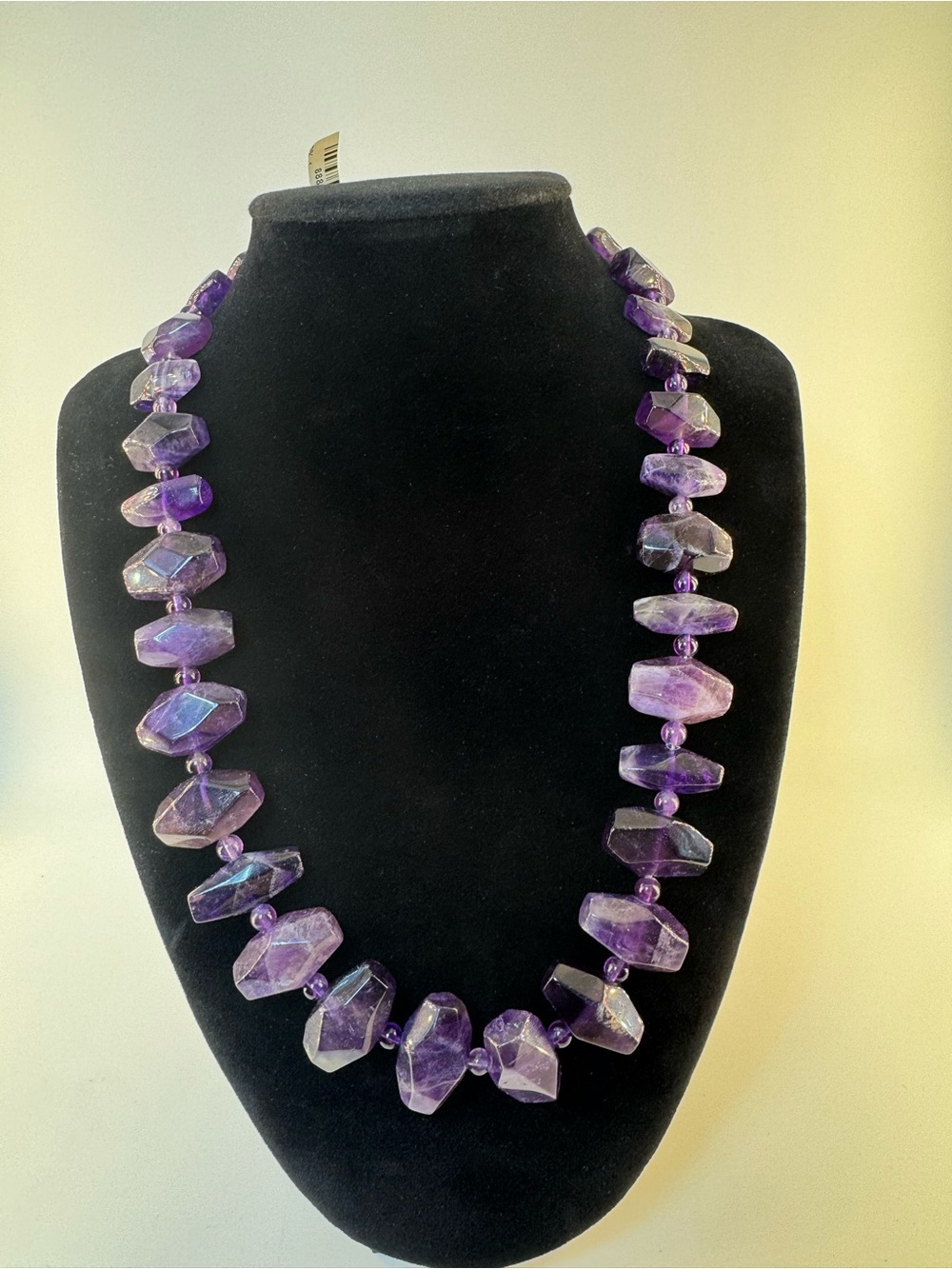 Jay King Mine Finds Natural Faceted Amethyst Necklace 925 DTR HSN Adjustable NWT - Picture 2 of 7